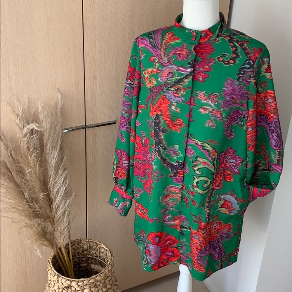 H&M Long Sleeve Floral Shift Dress 10